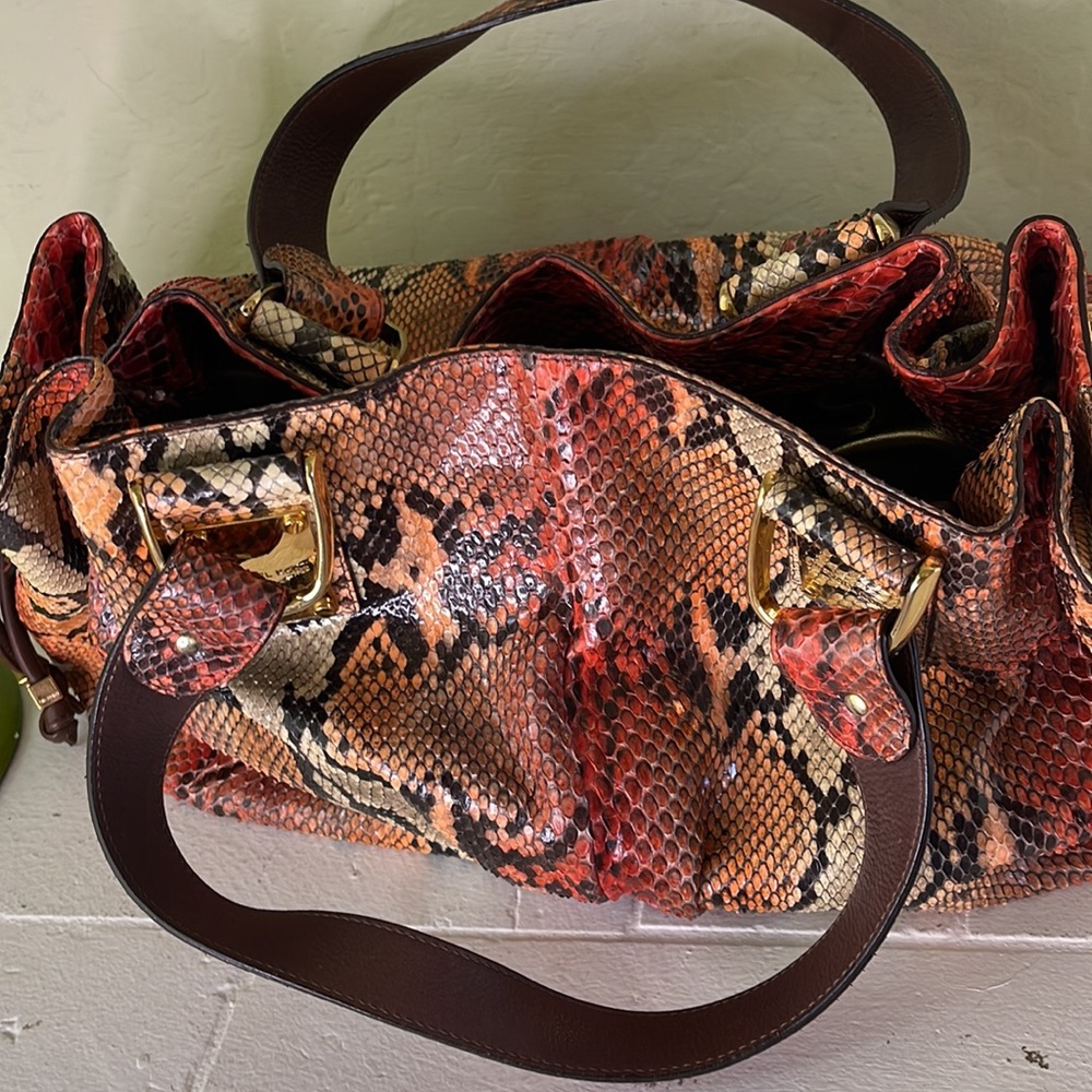 Michael Kors Python Handbag - Picture 9 of 13